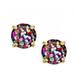 Kate Spade Jewelry | Kate Spade Multi-Color Glitter Round Stud Earrings | Color: Gold/Red | Size: Os