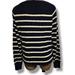 J. Crew Sweaters | J. Crew Vivian Sweater Sz M Navy/White Stripe Cotton Crewneck Side Button | Color: White | Size: M