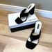 Nine West Shoes | New Nine West Gigi Black Suede Heel Slide Sandal | Color: Black | Size: 9