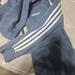 Adidas Tops | Adidas Essentials 3-Stripes Fleece Zip Up Hoodie | Color: Blue | Size: M