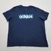 Adidas Shirts | Adidas Shirt Mens Xxl Blue Short Sleeve Crew Neck Spell Out Logo 2xl | Color: Blue | Size: Xxl