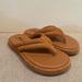 Free People Shoes | Free People Woman’s Sandals Thongs Nwot 36.5 Sz Brown Camel Color No Box Puffy | Color: Brown | Size: 36.5