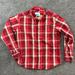 Columbia Shirts | Columbia Shirt Mens Medium Red White Plaid Long Sleeve Button Up Lightweight | Color: Red/White | Size: M