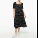 J. Crew Dresses | J.Crew Polka Dot Midi Dress | Color: Black/White | Size: Xxs