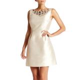 Kate Spade Dresses | Kate Spade Embellished Open Back Cocktail Wedding Dress | Color: Cream | Size: 4