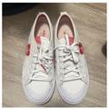 Adidas Shoes | Adidas Nizza Red Heart Sneakers | Color: White | Size: 6