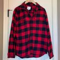 American Eagle Outfitters Shirts | American Eagle Buffalo Plaid Flannel Shirt | Color: Black/Red | Size: L