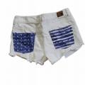 American Eagle Outfitters Shorts | American Eagle Festival High Rise American Flag Shorts Size 16 | Color: Cream/White | Size: 16