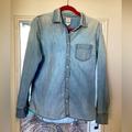 J. Crew Tops | J Crew Perfect Fit Denim Long Sleeve Shirt | Color: Blue | Size: S