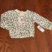 Jessica Simpson Shirts & Tops | 2t Cream/Black Jessica Simpson Sweatshirt Sweater Long Sleeved Nwt | Color: Black/Cream | Size: 2tg