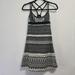 Athleta Swim | Athleta Coastline Swim Dress Shelf Bra Black White Tribal Print Size Xxs | Color: Black | Size: Xxs