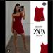 Zara Dresses | Bloggers Fav Zara Chain Trim Asymmetric Dress | Color: Red | Size: S