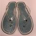 Kate Spade Shoes | Kate Spade Thong Sandals Size 7 | Color: Silver | Size: 7