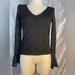 American Eagle Outfitters Tops | American Eagle Beautiful Lace Long Sleeve See-Through Top With Bell Sleeves | Color: Black | Size: S