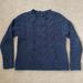 American Eagle Outfitters Sweaters | American Eagle Sweater Womens Xs Dark Blue Chenille Cable Knit Pullover Soft Top | Color: Blue | Size: Xs