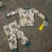 Disney Pajamas | Disney Christmas Mickey And Minnie 2 Piece Pajama Set Brand New With Tags | Color: Gray/Green | Size: 12mb