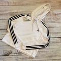 Adidas Tops | Adidas Nwt Crop Hooded Sweatshirt | Color: Black/White | Size: M