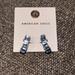 American Eagle Outfitters Jewelry | American Eagle Blue Hoop Earring | Color: Blue/Silver | Size: Os