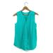 American Eagle Outfitters Tops | American Eagle Outfitters Seafoam Green Sleeveless Button Down Blouse Teal Top | Color: Blue/Green | Size: Xs