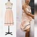 Anthropologie Dresses | Anthropologie Coven Vanilla Pink Stripe Knit Ruched Waist W/Eyelet Midi Dress | Color: Cream/Pink | Size: S