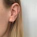 Anthropologie Jewelry | Anthropologie Gold Cz Diamond Gold Hoop Hoops Earrings Glam Pave Dainty | Color: Gold | Size: Os