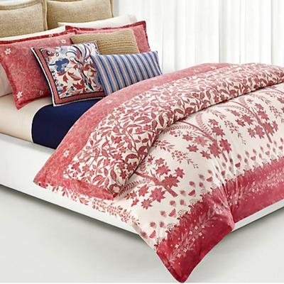 Ralph Lauren Bedding | 5 Pc Ralph Lauren Comforter Bundle | Color: Cream/Pink | Size: King