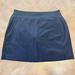 Athleta Skirts | Athleta Soho Skort Sz 12 Blue Pull On Stretch Zip Pockets Waist 34” Length 17” | Color: Blue | Size: 12