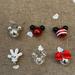 Disney Holiday | Disney 6-Pack Mickey Mouse Red Mini Christmas Tree Ornaments Set - Primark | Color: Black/Red | Size: Os