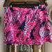 Lilly Pulitzer Shorts | Lilly Pulitzer Almost New Multi Color Skort/Back Pocket Size L | Color: Blue/Pink | Size: L