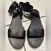 Madewell Shoes | Madewell Leather Flat Sandals | Color: Black | Size: 8.5