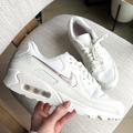 Nike Shoes | Nike Air Max 90 "Sail Pink Oxford" Sneakers | Color: Pink/White | Size: 9