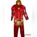 Disney Costumes | Deluxe Disney Store Iron Man Kids Costume With Mask Size 7/8 | Color: Red | Size: 7/8