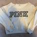 Pink Victoria's Secret Tops | A Light Grey Logo Shop Off The Shoulder Top With Logo In Front In A Size Large | Color: Black | Size: L