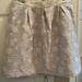 Anthropologie Skirts | Anthropologie Holiday Skirt Nwt | Color: Cream/Silver | Size: 12