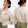 Anthropologie Jackets & Coats | Anthropologie Nwt Hei Hei Cropped Taupe Camo Jacket | Color: Gray/Tan | Size: S