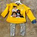 Disney Matching Sets | Disney Encanto Leggings & Sweatshirt Outfit. Nwt. Size 2t | Color: Gray/Yellow | Size: 2tg