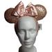 Disney Accessories | Disney Parks Castle Minnie Mouse Ears Headband Pink Glittery | Color: Pink/Tan | Size: Os