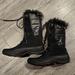 The North Face Shoes | Euc Northface Women's Sz 8 Faux Fur Waterproof Calf High Boots | Color: Black | Size: 8