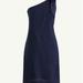 J. Crew Dresses | J. Crew One-Shoulder Linen Shift Dress - Nwt | Color: Blue | Size: M