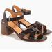 J. Crew Shoes | J. Crew Tortoise Shell Heel Sandals - 7 | Color: Black/Brown | Size: 7