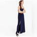 J. Crew Dresses | Jcrew Drapey Spaghetti Strap Dress With Side Slit In Navy | Color: Blue | Size: 4