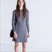 Madewell Dresses | Madewell City Block Gray Ribbed Mockneck Dress S | Color: Gray | Size: L