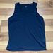 Madewell Tops | Madewell Navy Vneck Tank Top. Size M | Color: Blue | Size: M