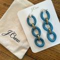 J. Crew Jewelry | J Crew Multi-Hoop Blue And Gold Earrings | Color: Blue/Gold | Size: Os