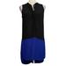 Madewell Dresses | Madewell Black Blue Colorblock Sleeveless Shirt Dress Xs | Color: Black/Blue | Size: Xs
