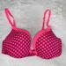 Pink Victoria's Secret Intimates & Sleepwear | 34c Victoria’s Secret Pink Campus Push-Up Polka Dot Bright Pink Bra | Color: Pink | Size: 34c