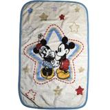 Disney Bedding | Disney Mickey Mouse & Minnie Mouse 28x44” Nursery Throw Receiving Baby Blanket | Color: Blue/Tan/White | Size: Os