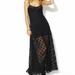 Free People Dresses | Free People Lace/Crochet Maxi Dress | Color: Black | Size: M