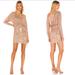 Free People Dresses | Free People Giselle Sequins Mini Dress Rose Gold | Color: Gold/Tan | Size: Xs