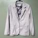 Anthropologie Jackets & Coats | By Anthropologie Faux Leather Blazer Lavender Size Medium Double Button Closure | Color: Purple | Size: M